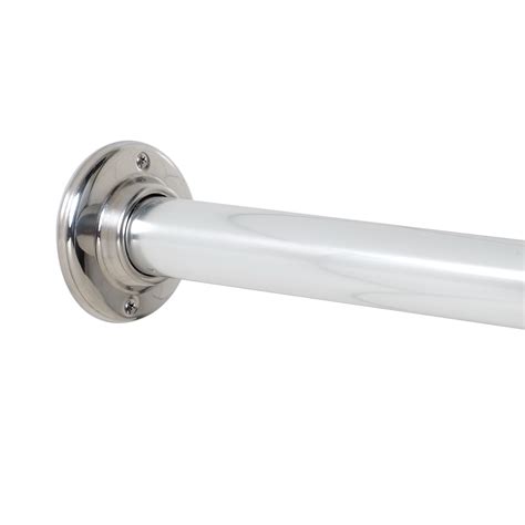 fixed shower rod|screw mounted shower rod.